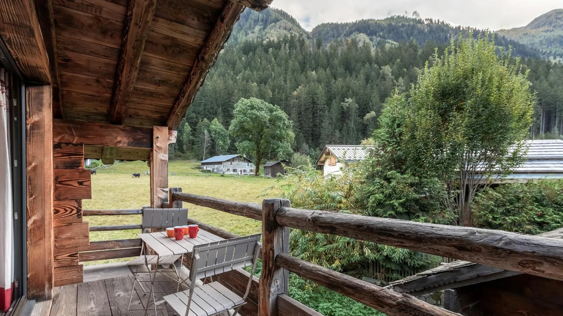 Le Grand Champs - Chalet Prive Avec Terrasse Et Vue Chamonix France