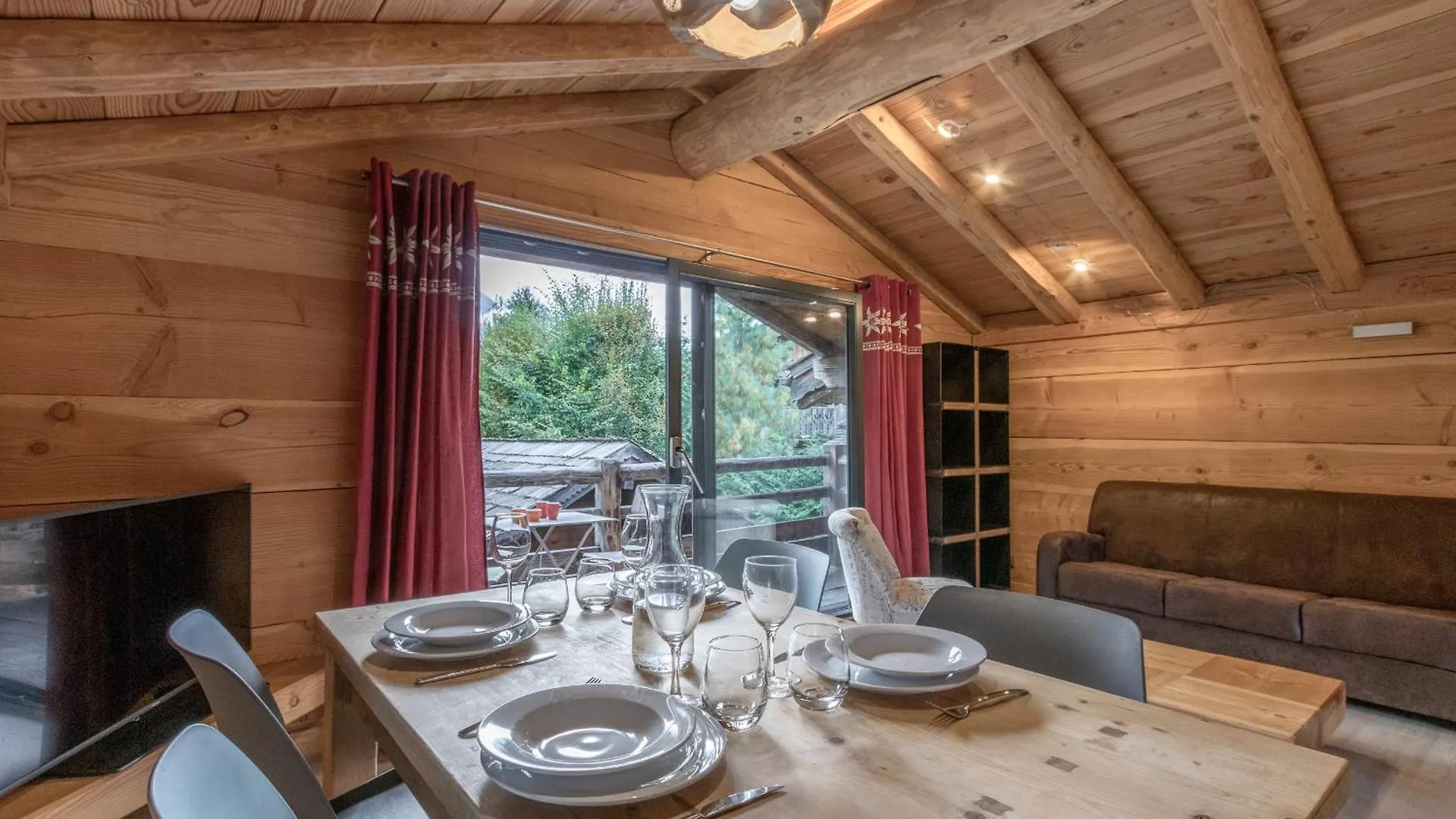 Le Grand Champs - Chalet Prive Avec Terrasse Et Vue Chamonix Lejlighed